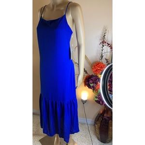 NSR Diana flounce hem slip dress size L